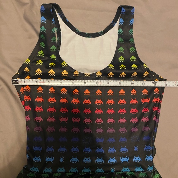 Blackmilk rainbow space invaders mini dress Size small - Picture 9 of 13